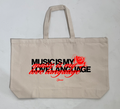 Djemini Music Is My Love Language Tote Bag